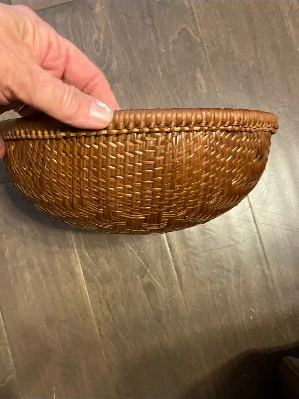 Vintage winnowing Woven Decorative Brown Home Accent Basket